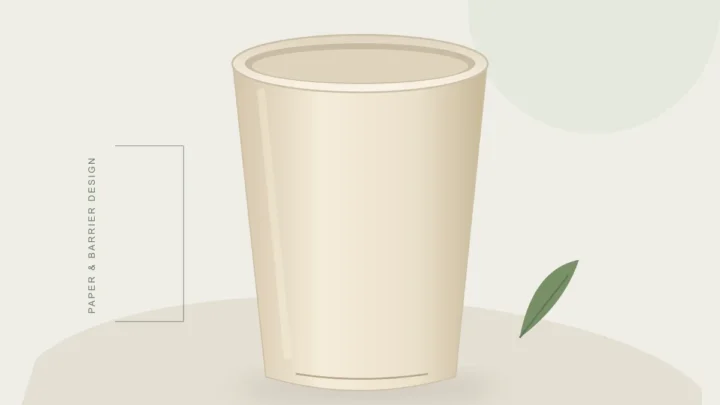 Conceptual paper cup illustration; not an exact product photograph